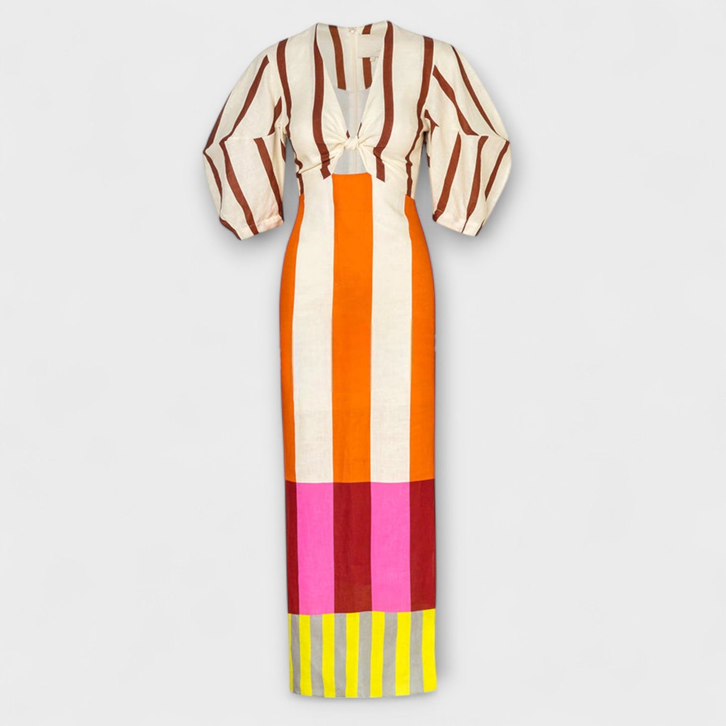 Kaya - Maxi Abito con Scollatura Frontale