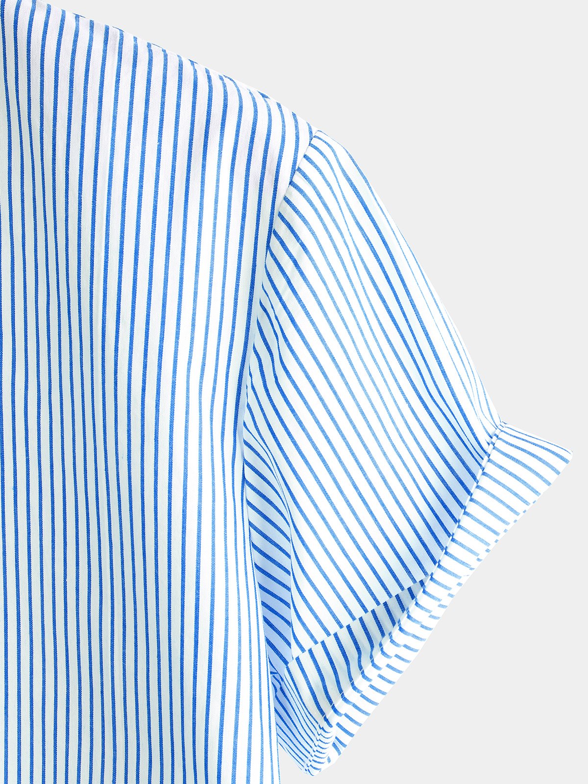 Camicia a maniche corte in cotone per uomo con colletto Henley