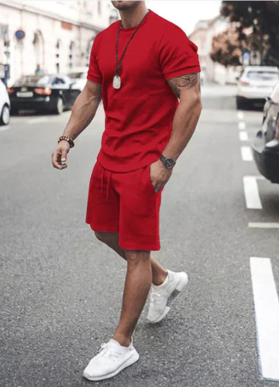 Vero – Set estivo da uomo con top leggero e pantaloni corti