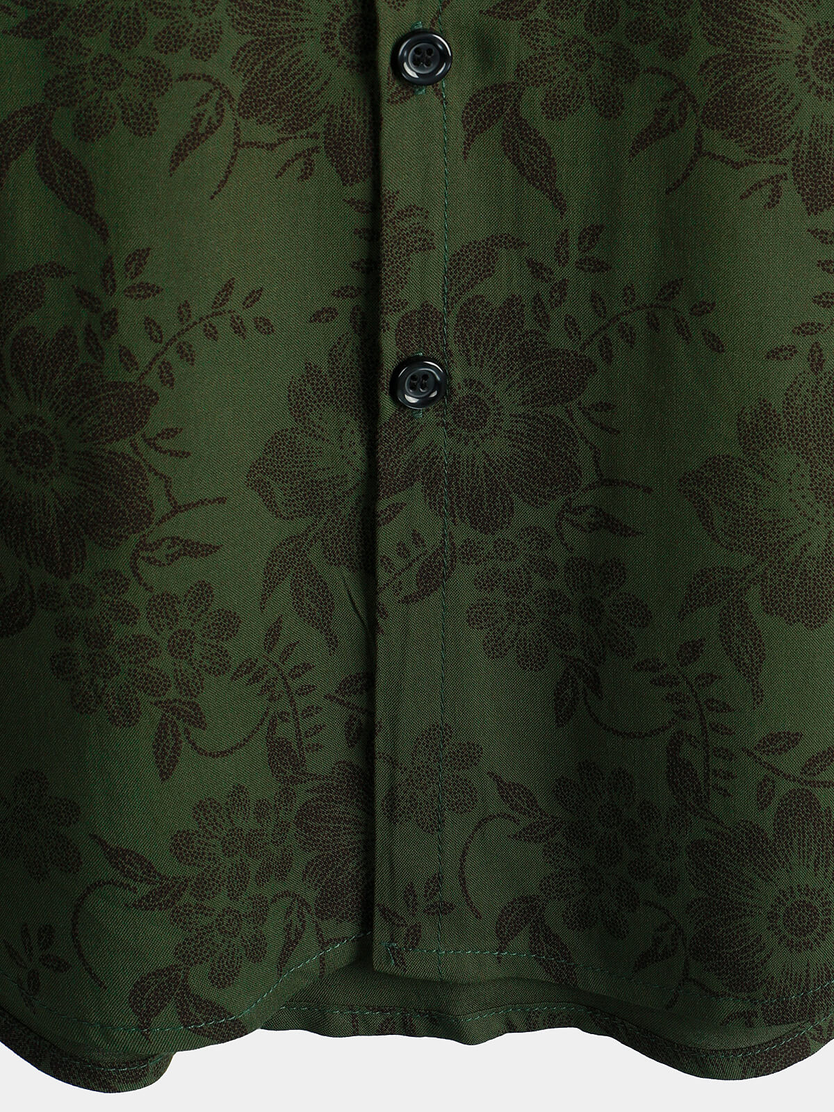 Camicia a maniche corte con motivo floreale retro anni '70 per uomo