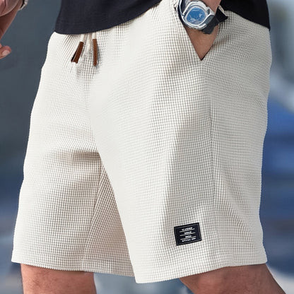 George | Pantaloni Corti Estivi in Maglia Waffle