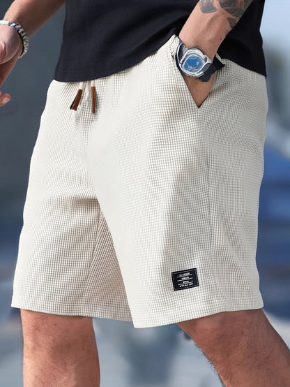 George | Pantaloni Corti Estivi in Maglia Waffle