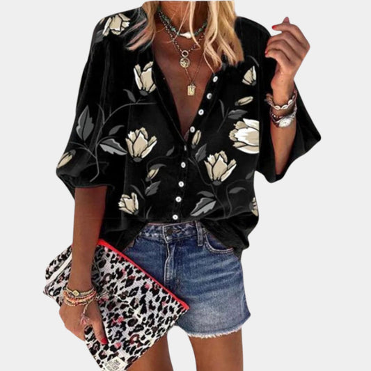 Mila™ | Blusa estiva con stampa floreale per donna