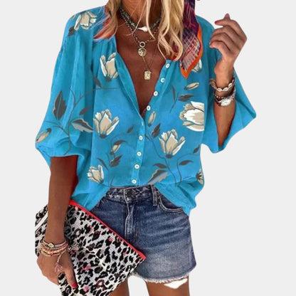 Mila™ | Blusa estiva con stampa floreale per donna