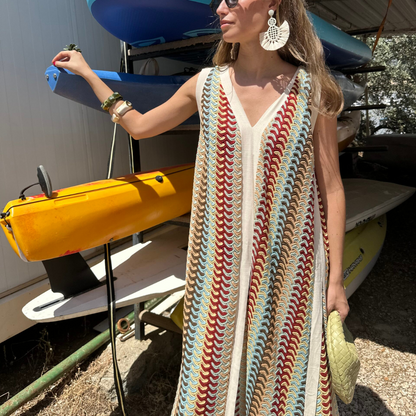 Elena™ | Maxi Abito Etnico Scivolato