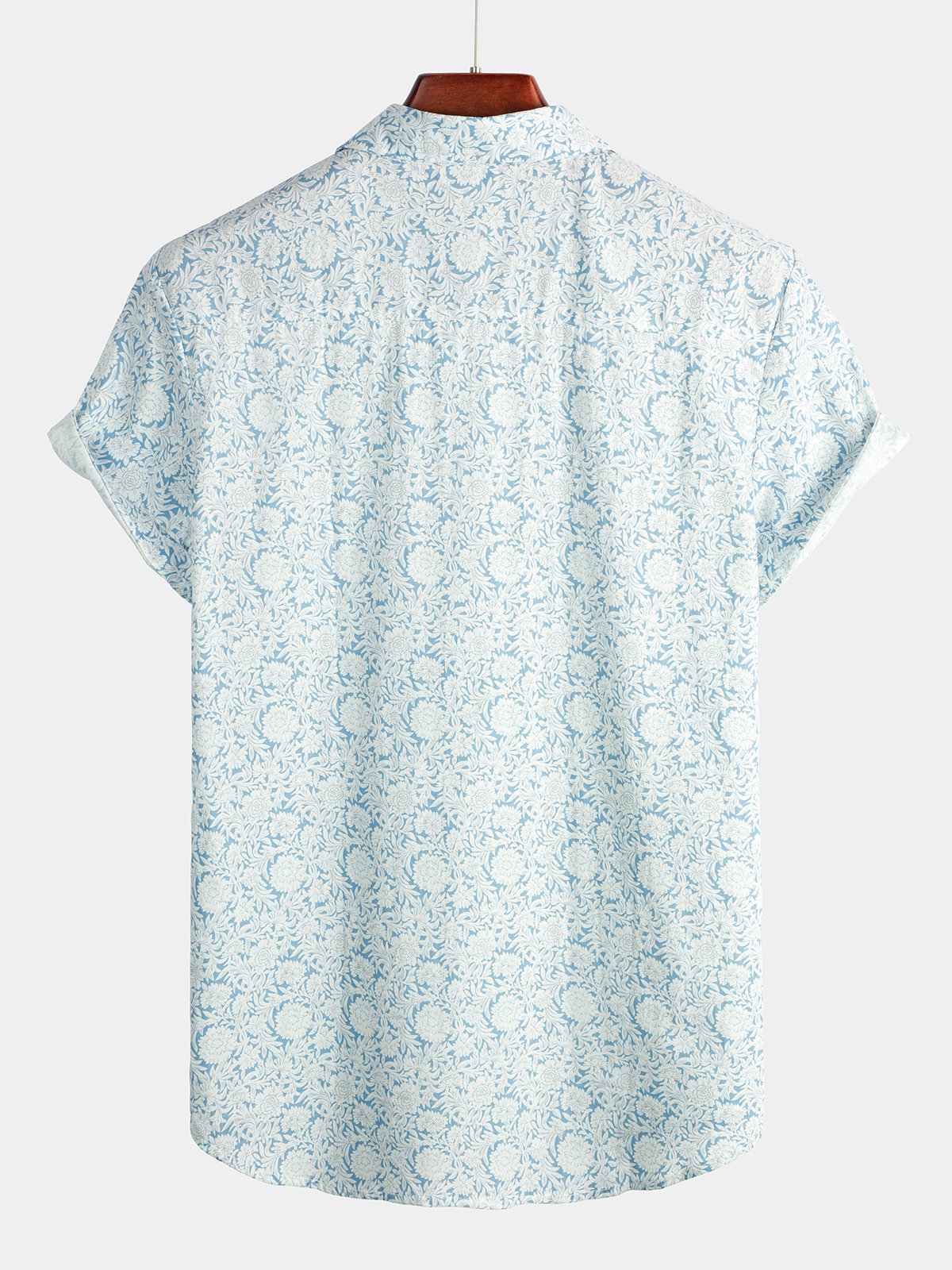 Camicia da uomo a maniche corte in cotone