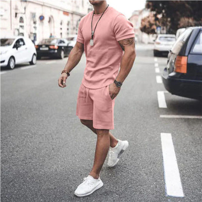 Vero – Set estivo da uomo con top leggero e pantaloni corti