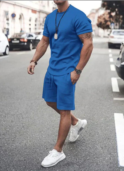 Vero – Set estivo da uomo con top leggero e pantaloni corti