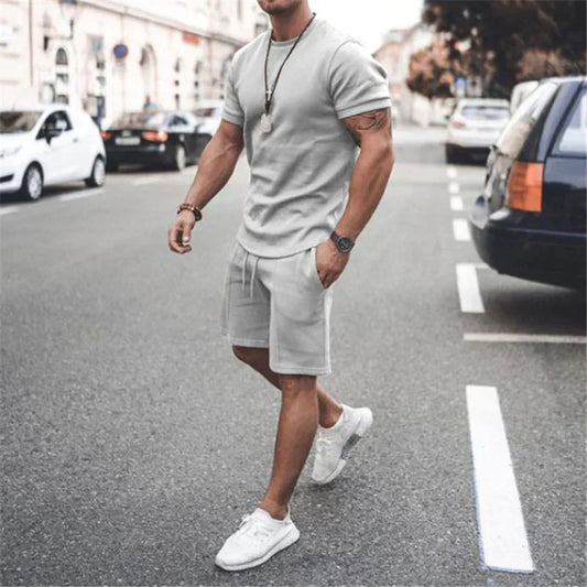 Vero – Set estivo da uomo con top leggero e pantaloni corti
