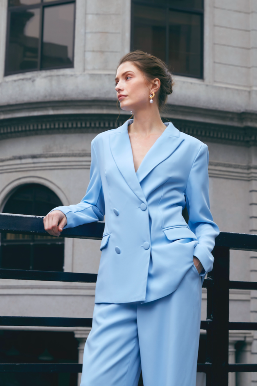 Julia™ | Completo due pezzi con blazer e pantaloni ampi