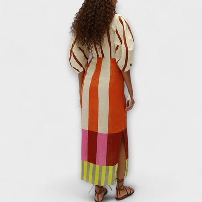 Kaya - Maxi Abito con Scollatura Frontale